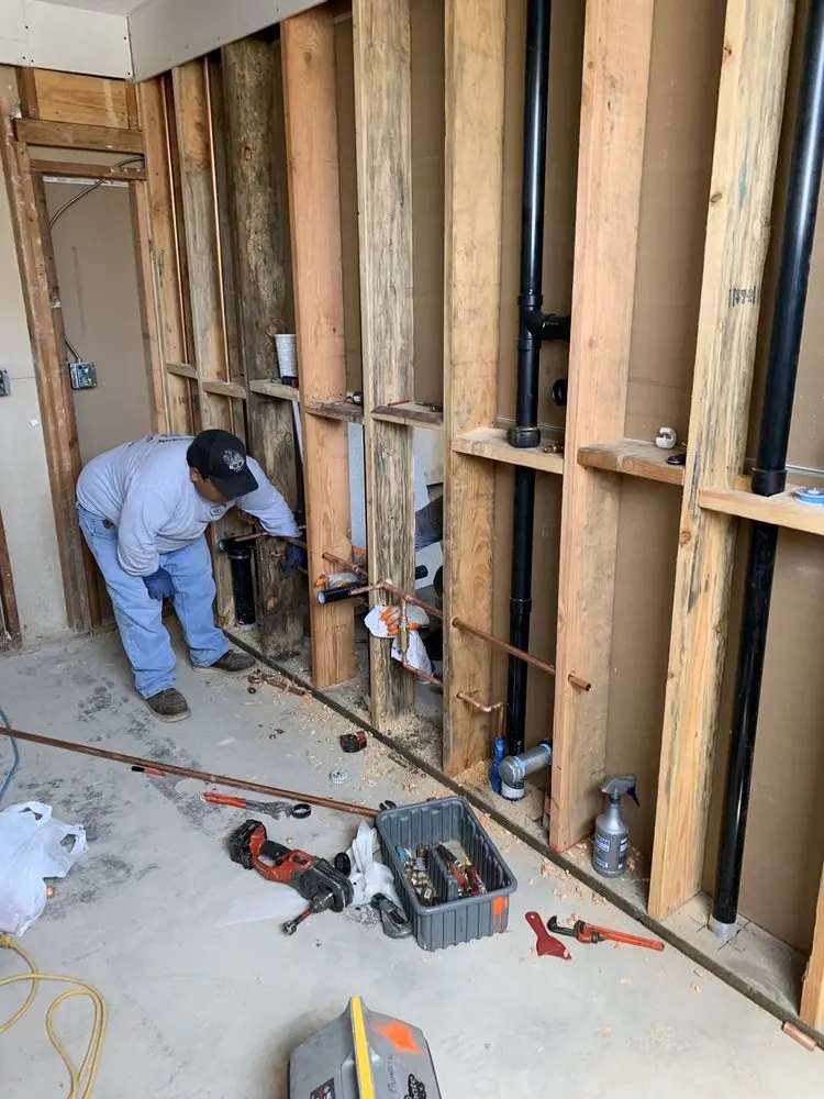 Commercial rough-in plumbing for Water Heater Replacement in East Oak Hill